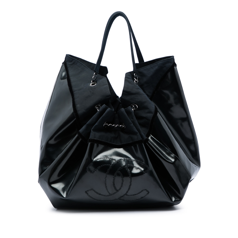 Pre-Loved Chanel Large Patent Stretch Spirit Cabas Tote